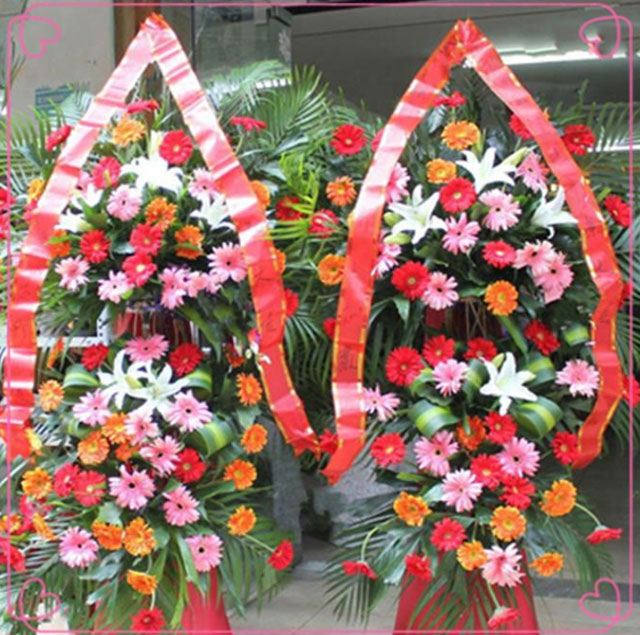 落地款花籃